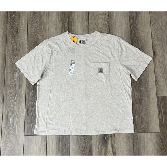 Carhartt Loose Fit TENCEL Fiber Series Short Sleeve Pocket Tee Women’s Sz M NEW - Picture 1 of 9